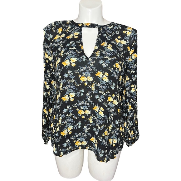 American Eagle Floral Keyhole Peasant Top size XL - Picture 8 of 16